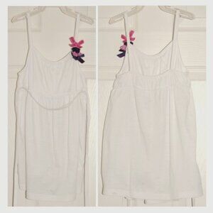 Lily Wicket Girls 6X White Tie-Back Sun Dress